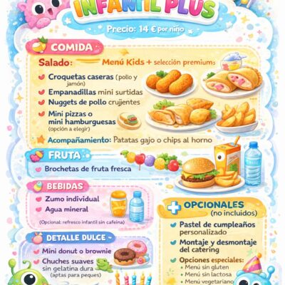 CATERING MENU INFANTIL PLUS